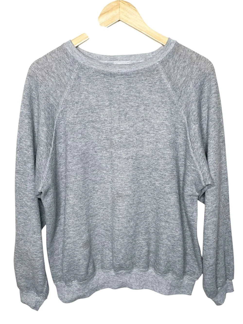 Reformation Repurposed Vintage Crew Sweatshirt Grey Lightweight - Picture 3 of 10
